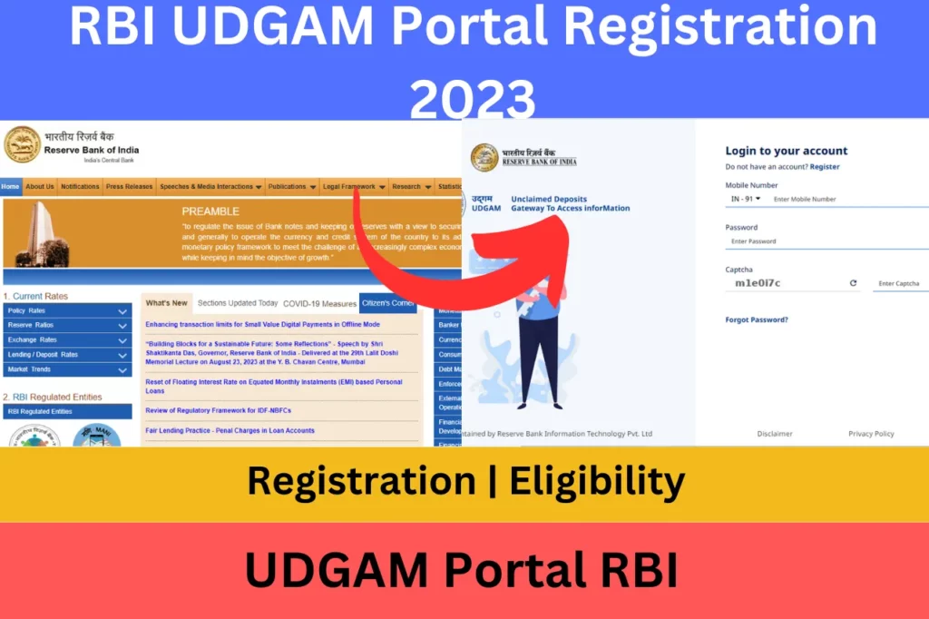 RBI UDGAM Portal Registration